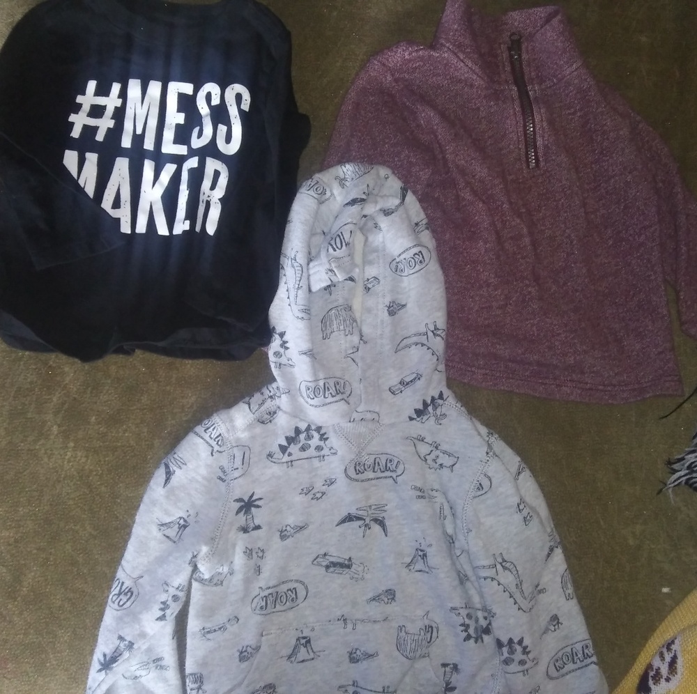 Boys hoodies and shirt bundle